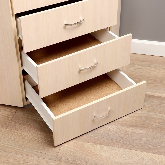 Комод угловой, 780х780х820, молочный дуб