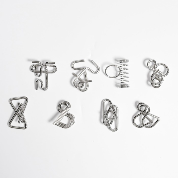 Головоломка металлическая &laquo;Загадки детективов&raquo; набор 8 шт.