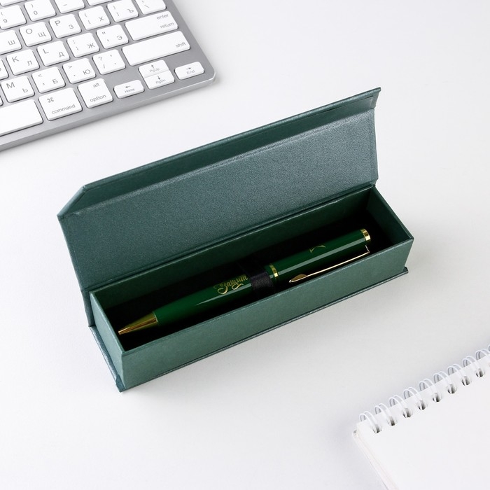 Ручка в футляре «С Днём Защитника Отечества», металл, 1.0 мм, синяя паста Ручка в футляре «С Днём Защитника Отечества», металл, 1.0 мм, синяя паста