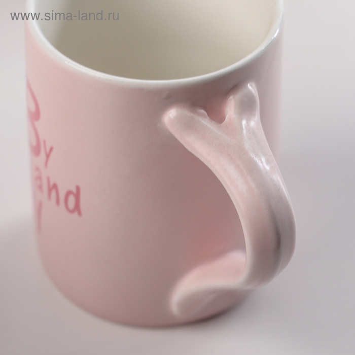 Набор керамический чайный на подставке &laquo;Бант&raquo;, 5 предметов: чайник 900 мл, 4 кружки 200 мл