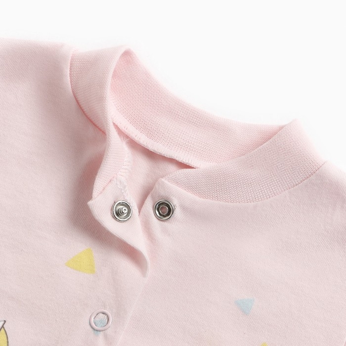 Боди детский, цвет розовый, рост 80 см