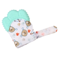 Прорезыватель-рукавичка «Собачки», цвет мятный, Крошка Я Прорезыватель-рукавичка «Собачки», цвет мятный, Крошка Я