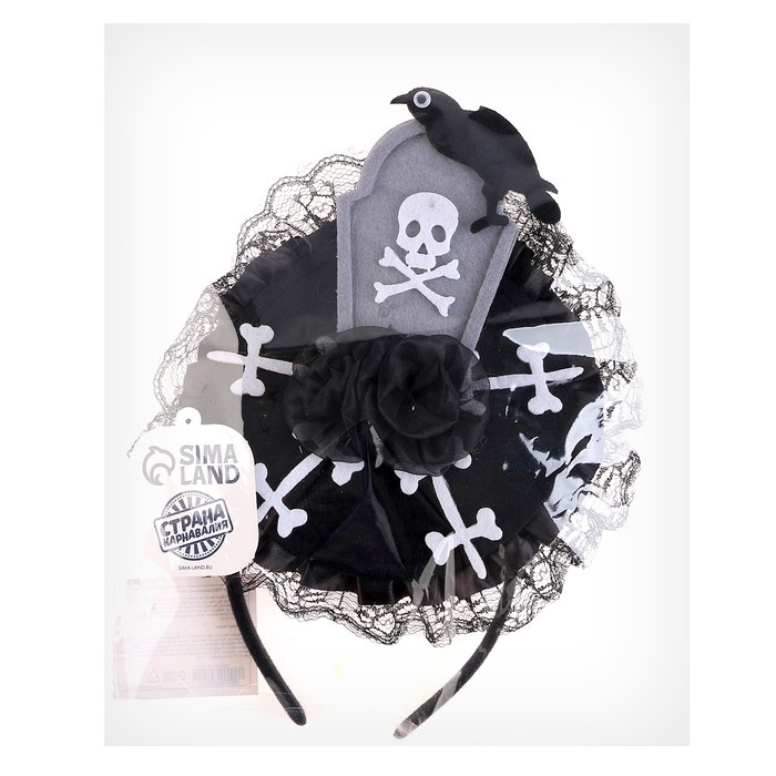 Карнавальный ободок &laquo;Ворон&raquo;