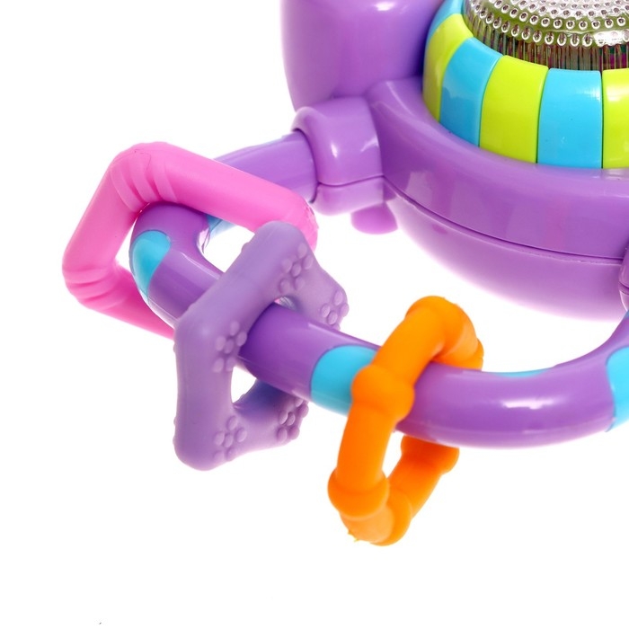 Музыкальная погремушка, звук, свет, цвета МИКС