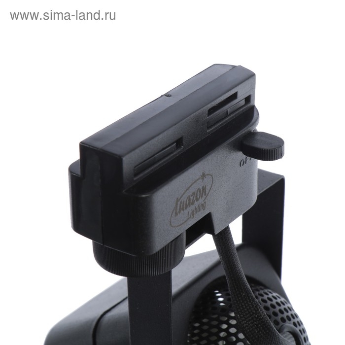 Трековый светильник Luazon Lighting под лампу Gu10, квадратный, корпус черный