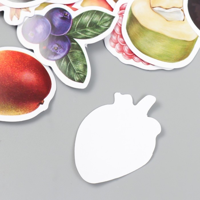 Наклейки для творчества Наклейки для творчества "Фруктовый микс" набор 46 шт 6,3х4,3х1,1 см