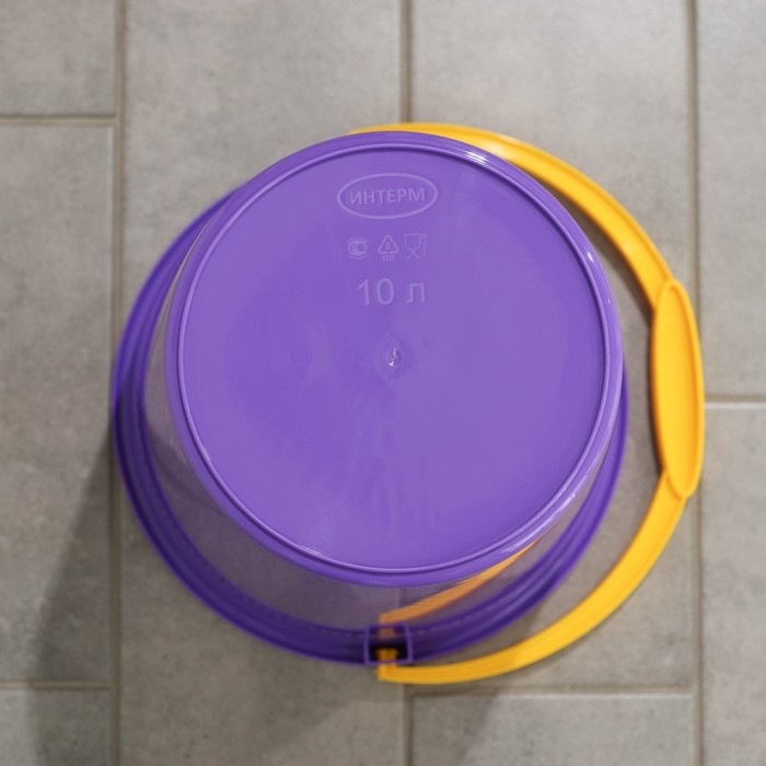 Ведро с мерной шкалой, 10 л, МИКС Ведро с мерной шкалой, 10 л, МИКС