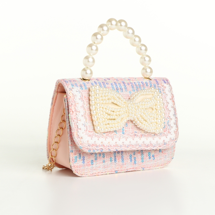 Сумка детская для девочки на клапане &laquo;Выбражулька&raquo;, цвет розовый