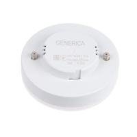 Лампа светодиодная GENERICA T80, 15 Вт, таблетка, 6500 К, GX53, 230 В, LL-T80-15-230-65-GX53-G Лампа светодиодная GENERICA T80, 15 Вт, таблетка, 6500 К, GX53, 230 В, LL-T80-15-230-65-GX53-G