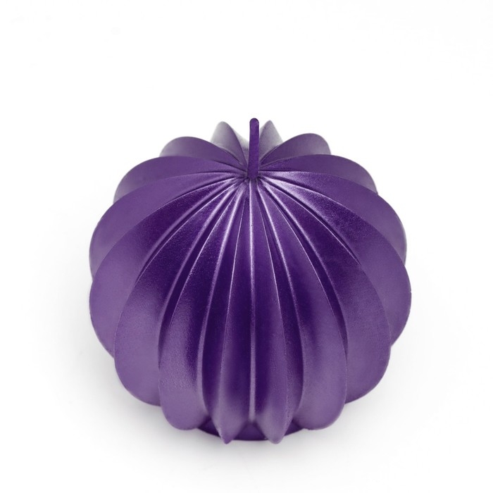 Свеча фигурная Свеча фигурная "Шар граненый", 6,5х6,5 см, фиолетовый, в коробке