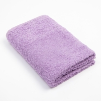 Полотенце махровое Экономь и Я 50*90 см, цв. лиловый, 100% хлопок, 320 гр/м2