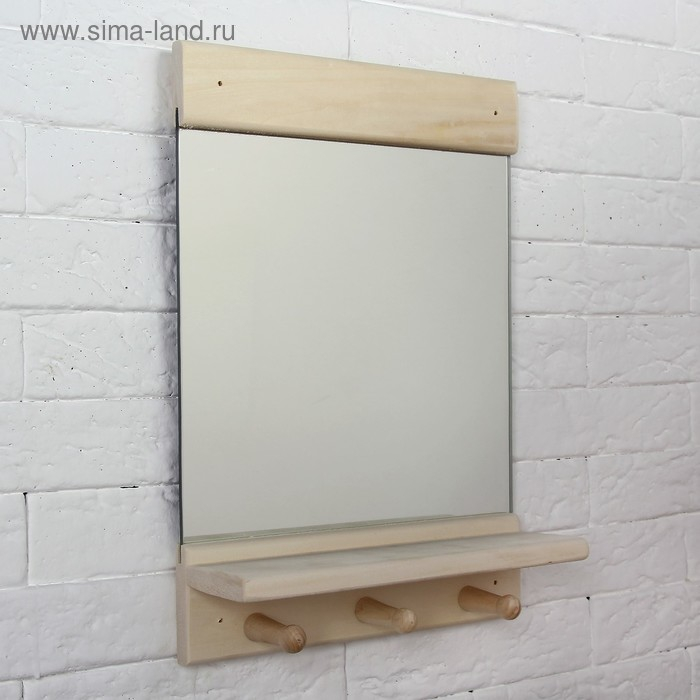 Полка с зеркалом "Классика", 36 х 25см