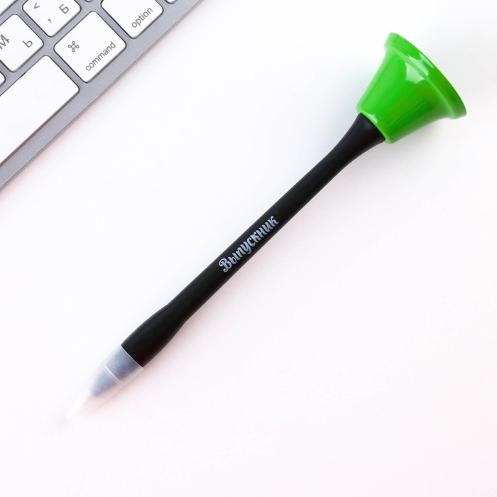 Ручка прикол колокольчик шариковая на открытке на выпускной «Прощай школа» синяя паста 0.8 мм Ручка прикол колокольчик шариковая на открытке на выпускной «Прощай школа» синяя паста 0.8 мм