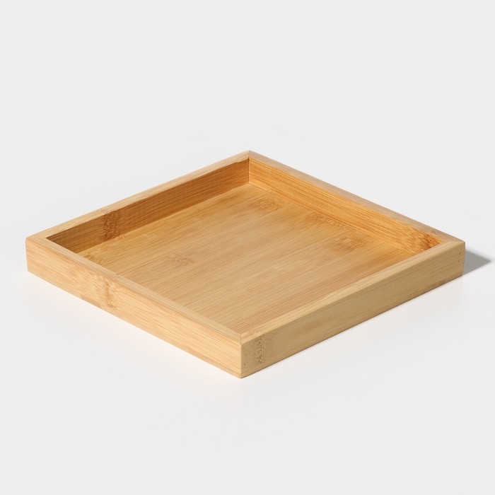 Менажница стеклянная на подставке &laquo;Голд&raquo;, 19,5&times;19,5 см