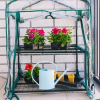 Парник-стеллаж, 2 полки, 93 × 69 × 49 см, металлический каркас d = 16 мм, чехол плёнка 80 мкм, Greengo Парник-стеллаж, 2 полки, 93 × 69 × 49 см, металлический каркас d = 16 мм, чехол плёнка 80 мкм, Greengo