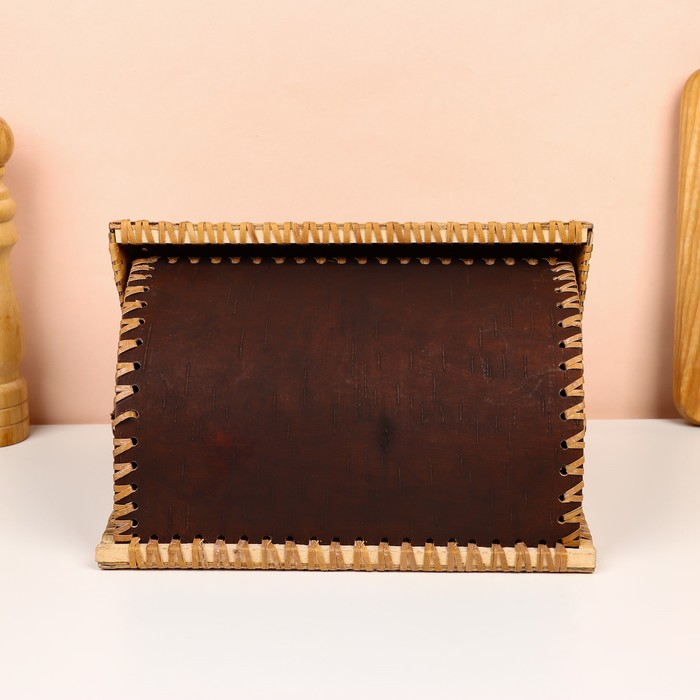 Хлебница &laquo;Рябинушка&raquo;, шлем, 28&times;19&times;16 см, береста