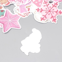 Наклейки для творчества "Пряничное рождество" набор 50 шт 4х8 см Наклейки для творчества "Пряничное рождество" набор 50 шт 4х8 см