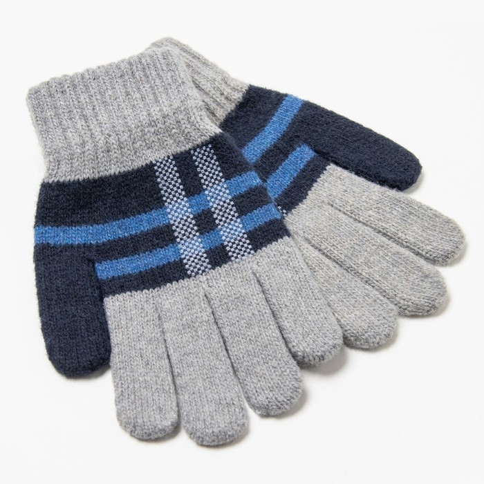 Перчатки детские, цвет серый, размер 18 Перчатки детские, цвет серый, размер 18