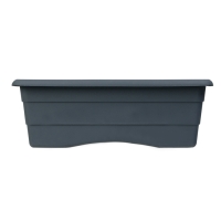 Ящик для цветов, 40 &times; 16/10 &times; 14 см, 6 л, графит