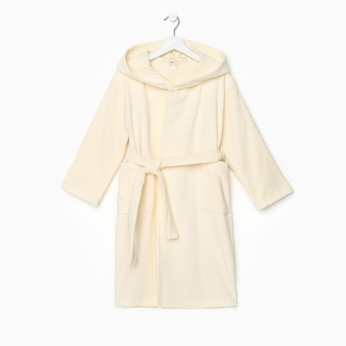 Халат махровый детский Экономь и Я, р. 28, цв.молочный, 100%хл 340 г/м2 Халат махровый детский Экономь и Я, р. 28, цв.молочный, 100%хл 340 г/м2