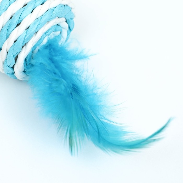 Игрушка-погремушка "Конфетка", 6,5 х 3,5 см, голубая