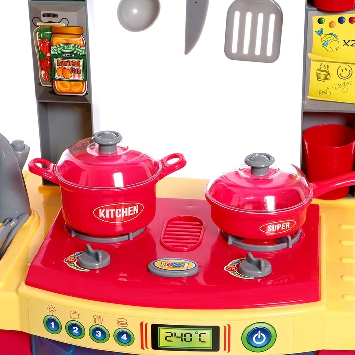 Игровой набор &laquo;Кухня мечты&raquo; с посудой и продуктами, свет, звук, работает от батареек