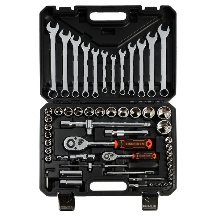 Набор инструментов универсальный KINGQUEEN WIB-60006-24, 24 зуба, 1/2 1/4", 61 предмет
