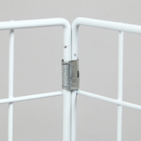 Корзина-накопитель складная, на колесах, 1 полка, 60×60×80 см, цвет белый Корзина-накопитель складная, на колесах, 1 полка, 60×60×80 см, цвет белый