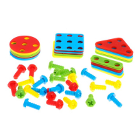 Конструктор в чемоданчике &laquo;Волшебный город&raquo;, с электрическим шуруповёртом, 4 карточки, 57 деталей