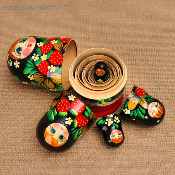 Матрёшка «Земляничка», красное платье, 5 кукольная, 15 см Матрёшка «Земляничка», красное платье, 5 кукольная, 15 см