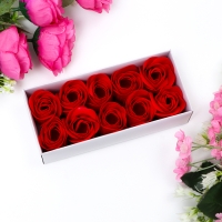 Мыльные розочки, красные, набор 10 шт. Мыльные розочки, красные, набор 10 шт.