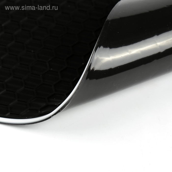 Коврик противоскользящий 27.5×17 см, соты, черный Коврик противоскользящий 27.5×17 см, соты, черный