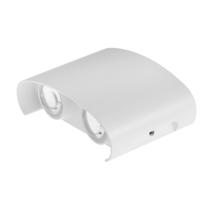 Светильник фасадный &laquo;Полусфера&raquo;, FSD-009, 4Вт, 3000К, 2 луча, IP65, 220В, металл, белый