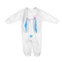 Карнавальный костюм для малышей &laquo;Зайчик с голубыми ушами&raquo;, велюр, хлопок, рост 74-92 см