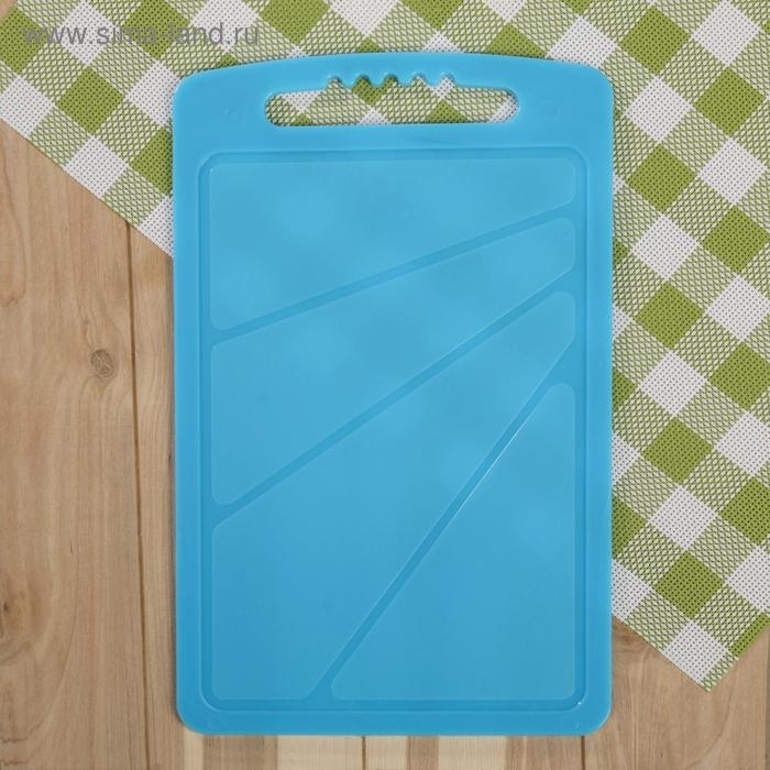 Доска разделочная, 32×20 см, цвет МИКС Доска разделочная, 32×20 см, цвет МИКС