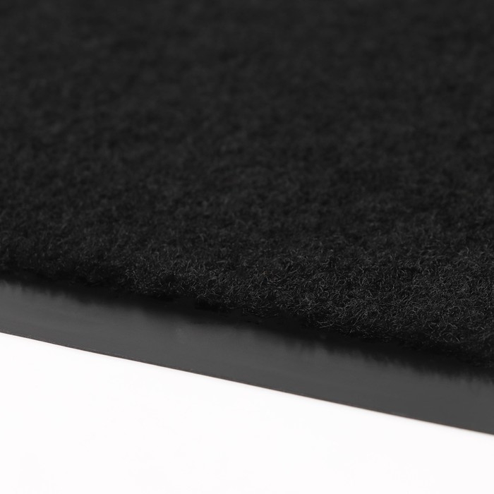 Коврик придверный влаговпитывающий Tuff, 80&times;50 см, цвет черный