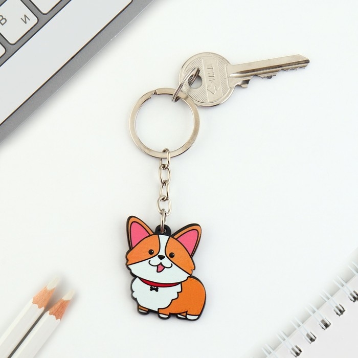 Брелок для ключей акриловый &laquo;Корги&raquo;, 7.2 х 14 см