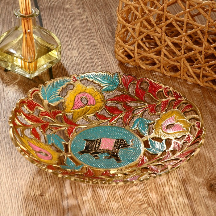 Блюдо латунь Блюдо латунь "Джулия" 22,5х22,5х4,5 см