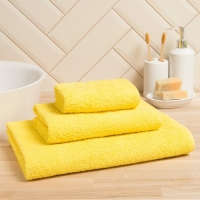 Полотенце махровое Экономь и Я 70*140 см, цв. желтый, 100% хлопок, 320 гр/м2 Полотенце махровое Экономь и Я 70*140 см, цв. желтый, 100% хлопок, 320 гр/м2