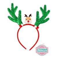 Новый год! Карнавальный ободок &laquo;Оленёнок&raquo;, цвет МИКС