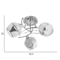 Люстра "Баффи" 3х40Вт Е27 Хром МОДЕЛЬ: 2751100 Люстра "Баффи" 3х40Вт Е27 Хром МОДЕЛЬ: 2751100