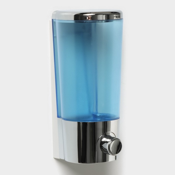 Дозатор - диспенсер для мыла, механический, для антисептика, 400 мл, цвет хромированный