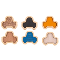 Игра по системе Монтессори &laquo;Тактильные машинки&raquo;