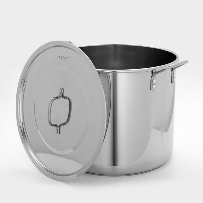 Котел из нержавеющей стали &laquo;Общепит&raquo;, 35 л, d=40 см, h=33 см, капсульное дно, индукция