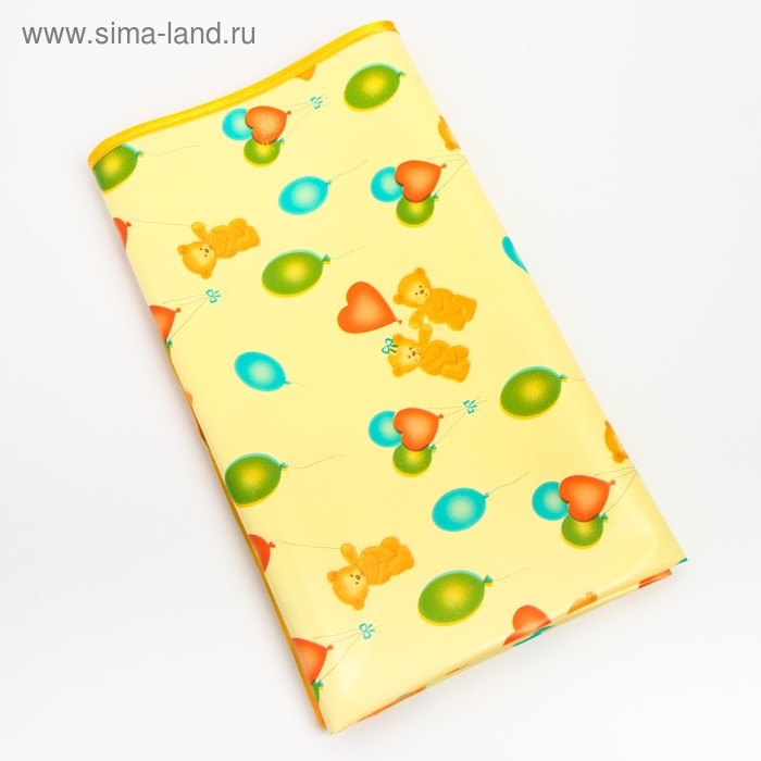 Клеёнка с ПВХ-покрытием, 70х100 см, на резинке, цвета МИКС