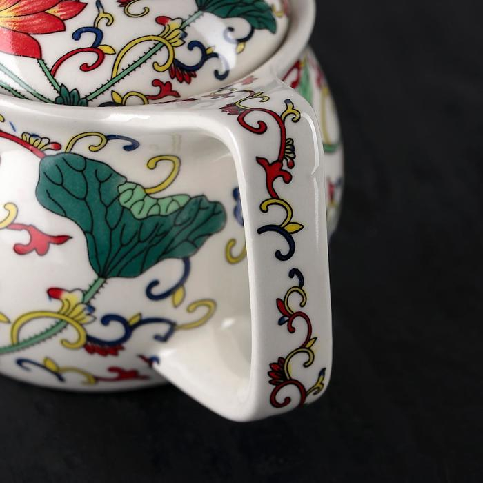 Чайник керамический заварочный с металлическим ситом &laquo;Лотос&raquo;, 350 мл