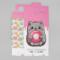 Коробка подарочная складная, упаковка, &laquo;Котик&raquo;, 18 x 15 x 7.5 см