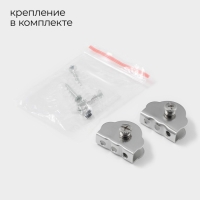 Полка для ванной комнаты, 50×12×4 см, металл, стекло Полка для ванной комнаты, 50×12×4 см, металл, стекло