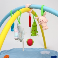 Развивающий коврик с дугами &laquo;Жирафик&raquo;, 85х85 см, ВИДЫ МИКС, Крошка Я