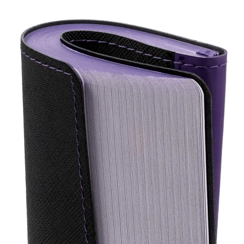 Ежедневник Nice Twice, недатированный, черный с фиолетовым Ежедневник Nice Twice, недатированный, черный с фиолетовым